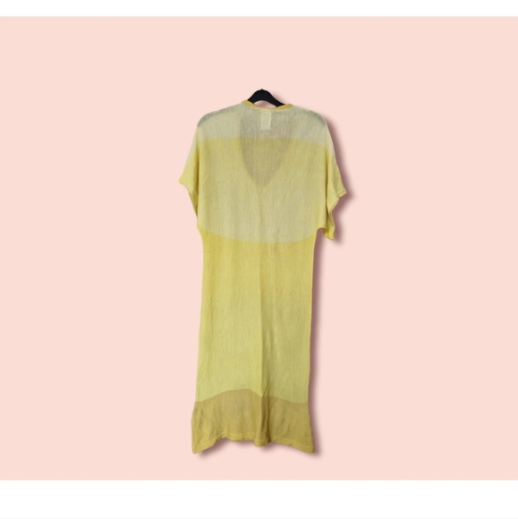 Chloe Yellow Ombre Wool blend midi dress uk 6 see description - Picture 2 of 9